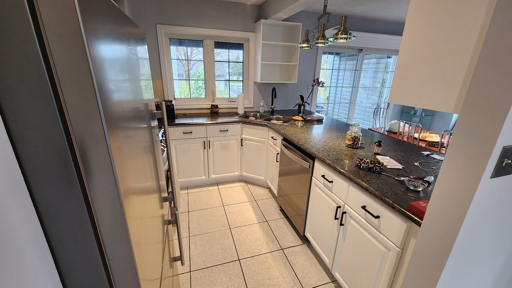 Kitchen Cabinet Painting project 1