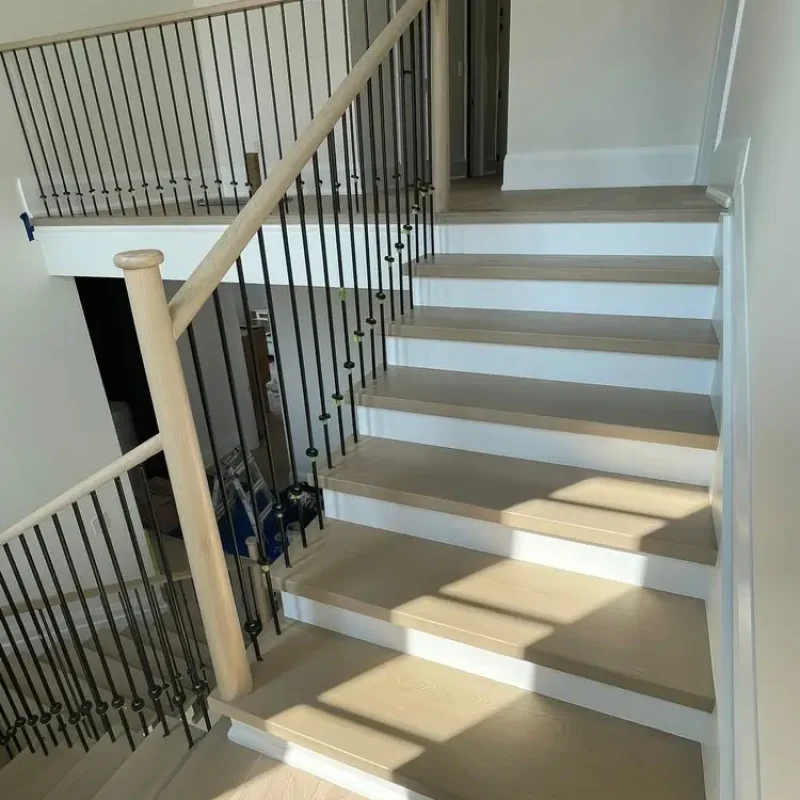 We skillfully applied the stain to achieve this stunning, beautiful finish.